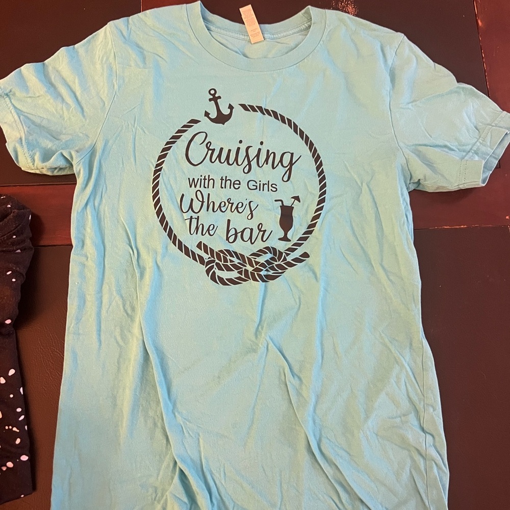 Light Blue Graphic T-Shirt